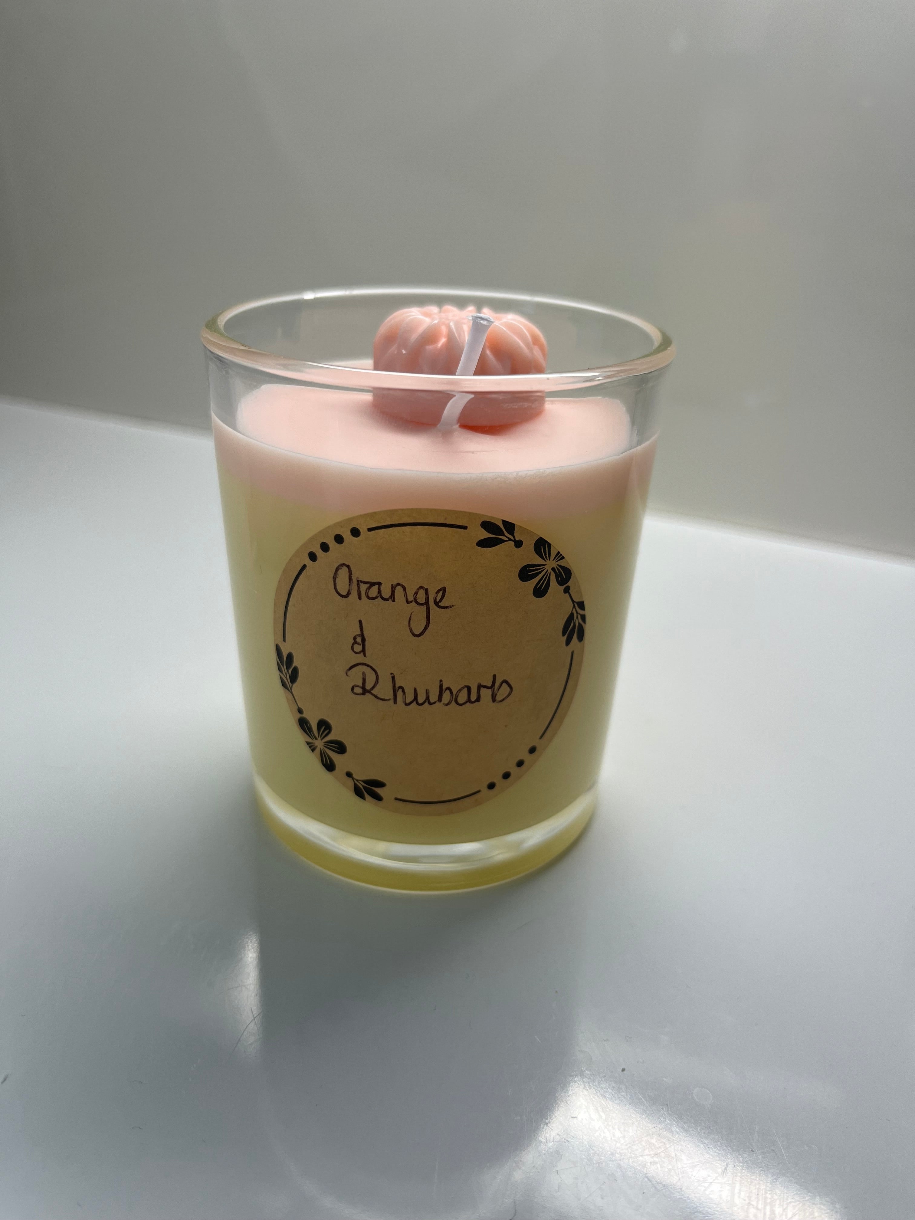 Orange and Rhubarb Soy Wax Candle 7oz